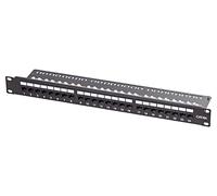 Connecteurs NP0133 : panneau de brassage RJ45 noir LOGILINK