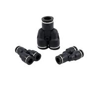 Connecteurs pneumatiques à Air en forme de Y, Port à 3 voies, 12mm, 8mm, 10mm, 6mm, 4mm de diamètre extérieur, connecteurs de raccord de tuyau en plastique for gaz, raccords rapides(12-8mm)