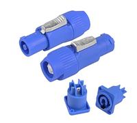 Connecteurs Powercon 3 Broches YACSEJAO 2Pack 250V 20A Nac3mpa Locking PowerCon Neutrik Connectors for Stage Light LED Screen White Connector (entrée)