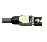 Connecteurs réseau Cat6 Cat7 Cat8 pour connecteur de câble RJ45 pour contacts Coque en alliage de zinc pour réduction des interférences EMI RFI prenant en charge le transfert de données à haute