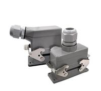 Connecteurs robustes HDC-HSB-006-1/2/3/4 F/M, connexion à vis 6 broches, 35A, rectangulaire industriel, 1 pièce(HDC-HSB-006-2)