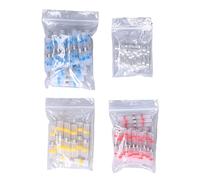 Connecteurs Sertissables Étanches 100 Pièces, Gaines Thermorétractables 4 Couleurs, Kit de Raccordement Électrique - Isolation Renforcée, Colle Thermofusible, Idéal pour