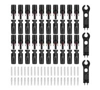 Connecteurs solaires 40 pièces/20 paires avec 3 clés, connecteurs de câbles de panneaux solaires étanches IP67 mâles/femelles (10 AWG)