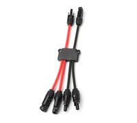Connecteurs solaires Y Branch P 2 à 4/6/8 for panneaux solaires, connecteurs sans outil 10awg, répartiteur de panneau solaire, for bateau et camping-car.(2 in 4 out)