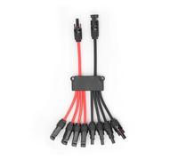 Connecteurs solaires Y Branch P 2 à 4/6/8 for panneaux solaires, connecteurs sans outil 10awg, répartiteur de panneau solaire, for bateau et camping-car.(2 in 8 out)