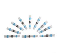 Connecteurs thermorétractables étanches sans sertissage - Anneaux à souder de qualité marine - Kit de réparation de fils automobiles avec gaine d'isolation transparente et thermorétractable