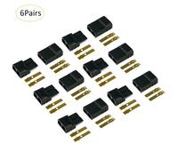 Connecteurs Trxs Traxxas Mâles Et Femelles Plaqués Or, 6 Paires De Fiches Lipo Nimh Sans Balais, Connecteurs De Batterie Esc Rc