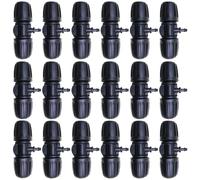 Connecteurs tuyaux d'irrigation, CTRICALVER 18 pièces accessoires d'irrigation goutte 1/2 pouces, connecteurs d'irrigation goutte en plastique à 3 voies, accessoires système d'irrigation goutte 16 mm