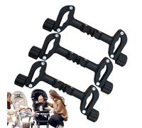 Connecteurs Twin Pram, connecteur Pram,Adaptateur de connexion à double poussette réglable | Linis accessoires détachables Pram pour les voyages, marche, shopping