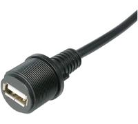 Connecteurs USB 2.0 - IP67 TRU COMPONENTS TC-A-KAB-USBA-FS-1M-203 embase femelle USB A femelle avec 1 m de câble 1 pc(s)