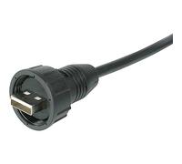 Connecteurs USB 2.0 - IP67 TRU COMPONENTS TC-A-KAB-USBA-MS-1M-203 mâle, Droit USB A mâle avec câble de 1 m 1 pc(s)