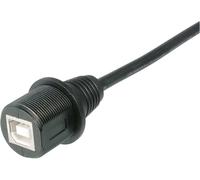 Connecteurs USB 2.0 - IP67 TRU COMPONENTS TC-A-KAB-USBB-FS-1M-203 embase femelle USB B femelle avec câble de 1 m 1 pc(s)