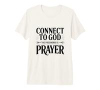 Connectez-Vous à Dieu Le Mot de Passe est la prière T-Shirt Haut de Gamme