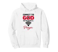 Connectez-Vous à Dieu Prière Mot de Passe chrétien Sweat à Capuche