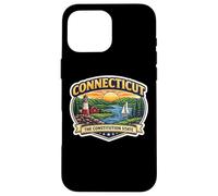 Connecticut : The Constitution State, Souvenir, Visiteur, Voyageur Coque pour iPhone 16 Pro Max