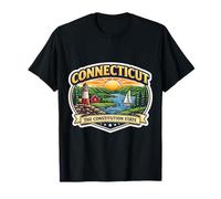Connecticut : The Constitution State, Souvenir, Visiteur, Voyageur T-Shirt
