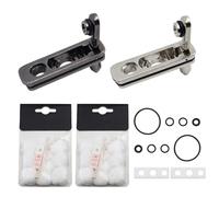 CONNECTION Lot de 2 accessoires Zippo Ouates Joint anti-évaporation Base métal Compatible briquets Zippo Pièces rechange