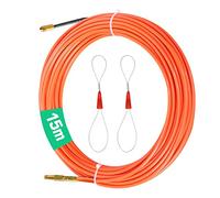 CONNECTION Tire Fils Electrique Aiguille electricien Avec 2 Ressorts de Guidage 15m Fish Tape Cable Tire Cable Électrique Diamètre 3 mm pour Cable avec Tête Flexible de Guidage