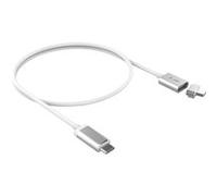 Connectique Câble & adaptateur USB / FireWire LMP Câble de charge magnétique USB-C vers USB-C 1,8 m argent Argent G