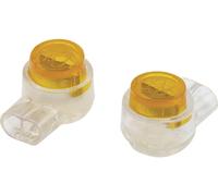 Connectique de jonction TRU COMPONENTS 808666 flexible: 0.13-0.38 mm² rigide: 0.13-0.38 mm² Nombre de pôles: 2 jaune 100 pc(s)