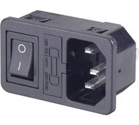 Connectique pour appareils réfrigérants 501637 embase mâle verticale Nombre total de pôles: 2 + PE 10 A noir 1 pc(s)