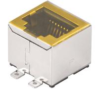 Connectique RJ45 CAT 3 Weidmüller RJ45C3 S1V 2.7N4N RL 1433900000 RJ45 embase femelle horizontale argent, noir 300 pc(s)