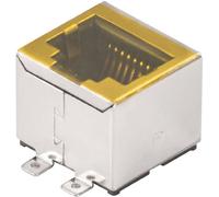 Connectique RJ45 CAT 3 Weidmüller RJ45C3 S1V 2.7N4N RL 1433900000 RJ45 embase femelle horizontale argent, noir 300 pc(s)