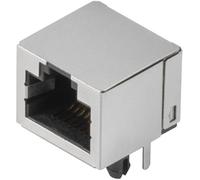 Connectique RJ45 CAT 5 Weidmüller RJ45C5 T1U 2.8N4N TY 1455240000 RJ45 embase femelle horizontale argent, noir 140 pc(s)
