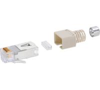 Connectique RJ45 CAT 5e Stewart SS37 BEL Stewart Connectors CE6323 RJ45 mâle, droit Pôle: 8P8C gris 1 pc(s)