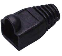 Connectique RJ45 CAT 6A avec passe-câble anti-pliage BKL Electronic 143308 RJ45 Protection anti-pliure Pôle: 8P8C noir