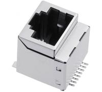 Connectique RJ45 encitech RJJS-88-143-E1V-039 3251-0022-07 RJ45 embase femelle, verticale métal