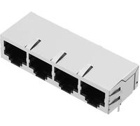 Connectique RJ45 encitech RJJS-88-442-E9H-002 3259-0010-06 RJ45 embase femelle horizontale métal 1 pc(s)