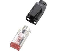 Connectique RJ45 TM21 CAT 6, blindé Renkforce H9561.4-10 RJ45 mâle, droit Pôle: 8P8C noir 10 pc(s)