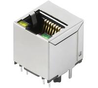 Connectique RJ45 Weidmüller RJ45M R1V 3.3N4Y/G TY 2461070000 RJ45 embase femelle, verticale argent, noir 120 pc(s)