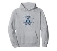 Connectivité numérique des Travailleurs à Distance Sweat à Capuche, Unisexe pour Adultes, Gris Chiné, XL