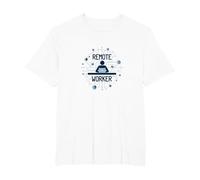 Connectivité numérique des Travailleurs à Distance T-Shirt, Homme Grandes Tailles, Blanc, 2X Tall