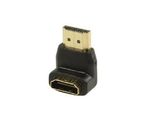 Connectland AD-HDMI-M-HDMI-F-Bas Adaptateur HDMI Male/Femelle Coude Bas