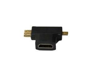 CONNECTLAND Adaptateur Micro HDMI + Mini HDMI Male à HDMI Femelle