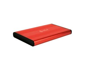 Connectland BE-USB3-2519-RED Boîtier de disques de stockage Boîtier disque dur/SSD Rouge 2.5
