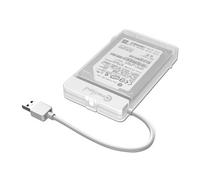 Connectland Boîtier externe 322-WH 2 en 1 pour disque 2,5" SATA USB 3.0 Blanc