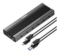 BOITIER USB3.1 NVMe PCIe M2 SSD Sans vis Type C 10Gbps RGB