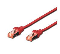 Connectland Câble RJ45 Droit CAT6 Blinde 3 m Rouge