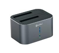 Connectland DOCK-CNL-GDPD07T-SIL Station d'accueil USB V 3.0 pour Disques durs SATA 3.5’’/2.5’’ Gris