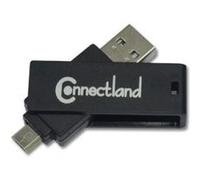 ConnectLand - Lecteur de carte (microSD, miniSDXC) - micro USB 2.0 / USB 2.0 Noir G