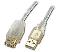 ConnectLand - Rallonge de câble USB - USB (F) pour USB (M) - USB 2.0 - 50 cm - argent