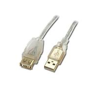 ConnectLand - Rallonge de câble USB - USB (F) pour USB (M) - USB 2.0 - 50 cm - argent