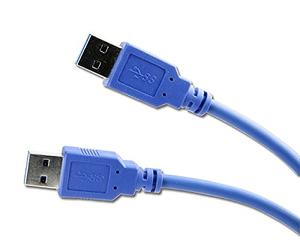 Connectland USB-V3-AA-1.8M Câble USB Version 3 A Mâle vers A Mâle 1,80 m Bleu