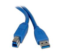Connectland USB-V3-AB-0.8M Câble USB Version 3 A Mâle vers B Mâle 0,80 m Bleu