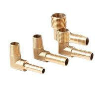 connector 6 8 10 12 13 14 16mm hose connector tail thread 1/8 1/4 3/8 1/2 3/4 1BSP thread Brass Pipe Fittings Elbow(3l8 14mm) Plumbing Fittings