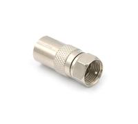 Connector Adapters - 1.02 Inch Ŕf Converters | Zinc Alloy Plugs - Coaxial Cable Radio Socket Set for Satellites, Radios, and Antennas, converting an Ŕf cable to a screw type F male plug